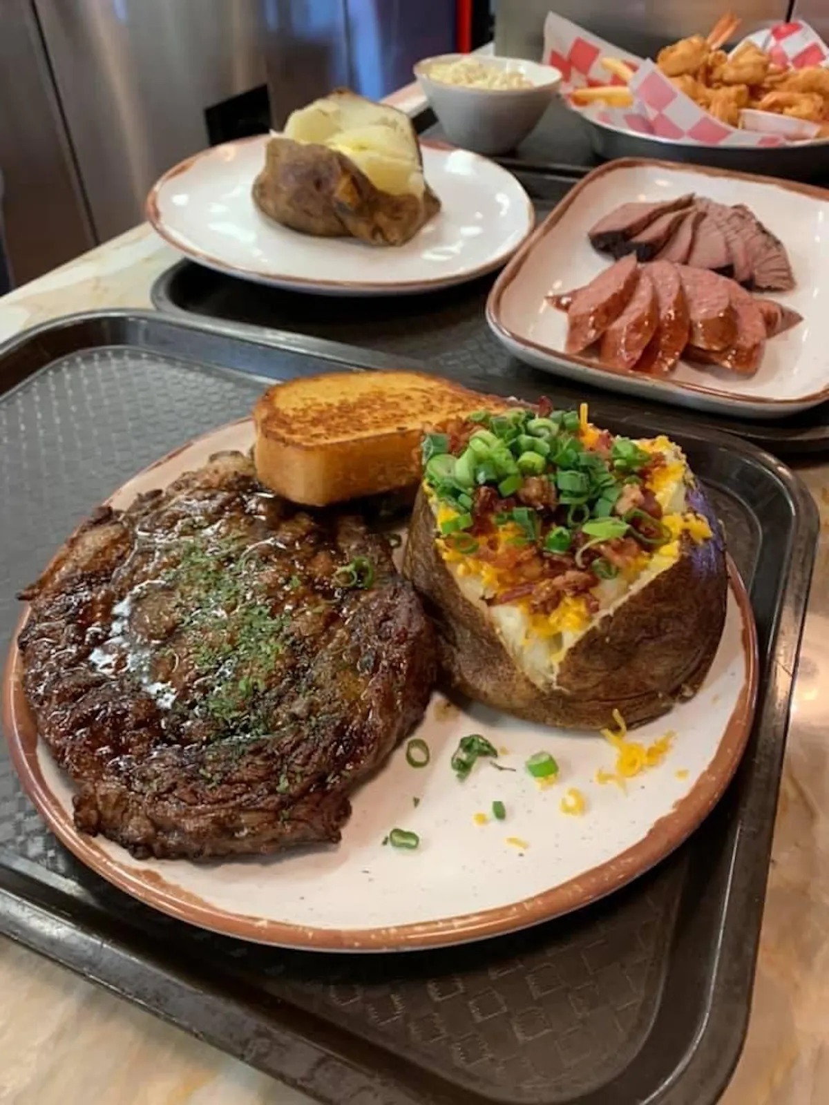 a plate of food on a table